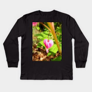 red bleeding hearts #9 Kids Long Sleeve T-Shirt